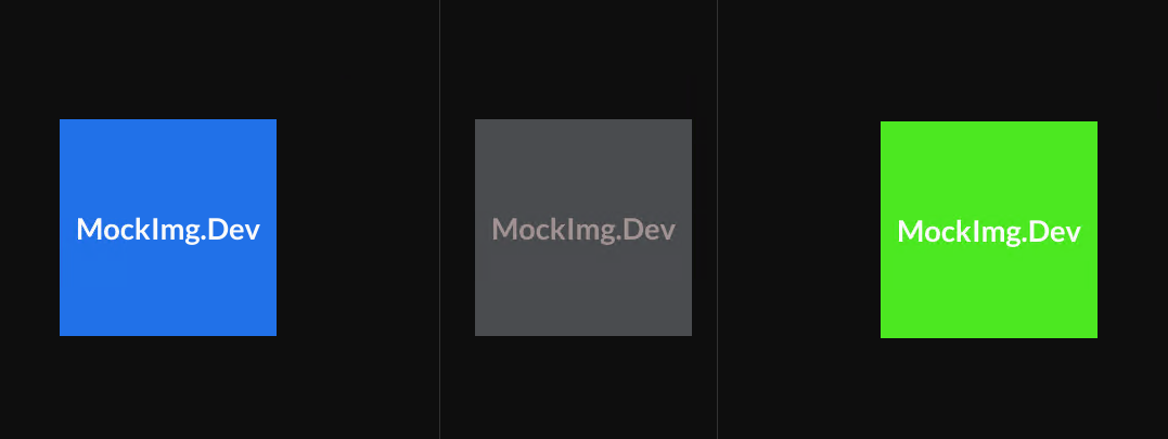 不同配色的占位图